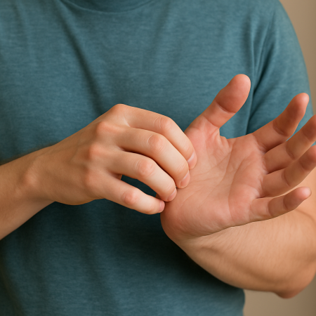 До чого чухається права рука