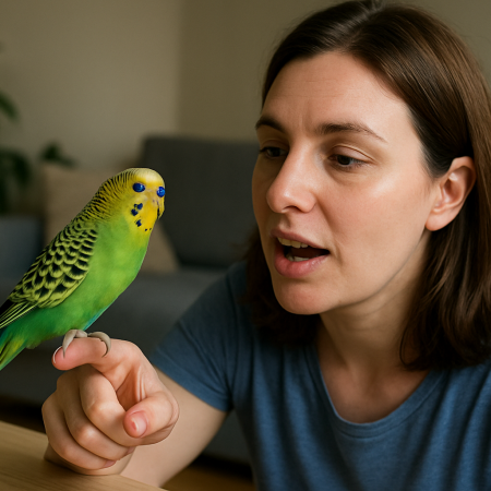 Як навчити папугу говорити