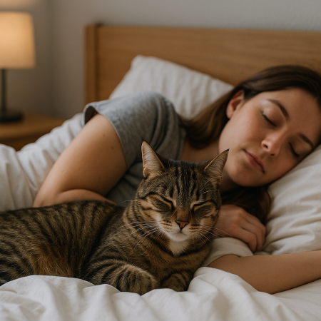 Чи можна дозволяти коту спати у вашому ліжку