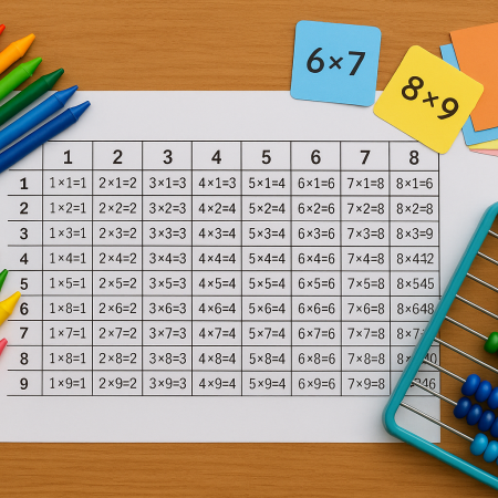 Як швидко вивчити табличку множення
