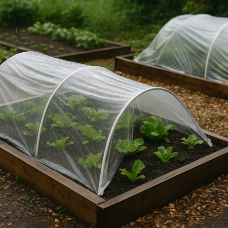 Як захистити грядки від дощів
